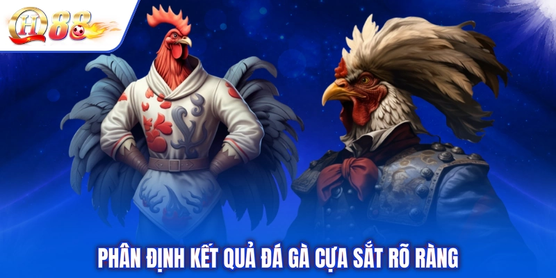 Phân định kết quả đá gà cựa sắt rõ ràng